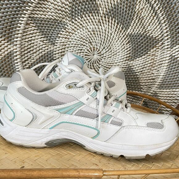 Vionic Walker Classic White Aqua Leather Walking Shoes Size 8.5 - Picture 7 of 14